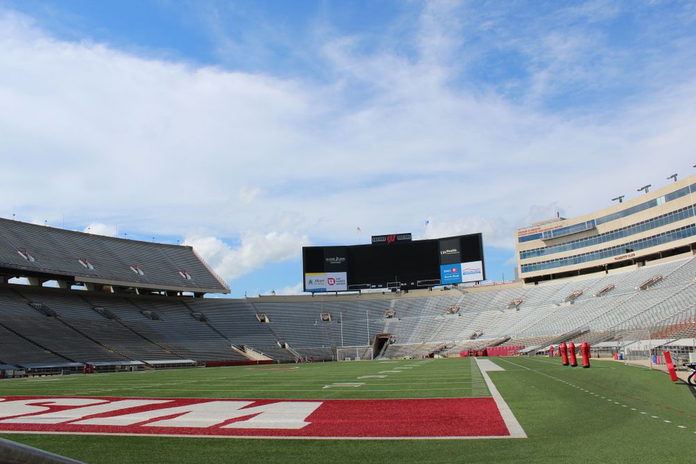The field of Camp Randall Stadium