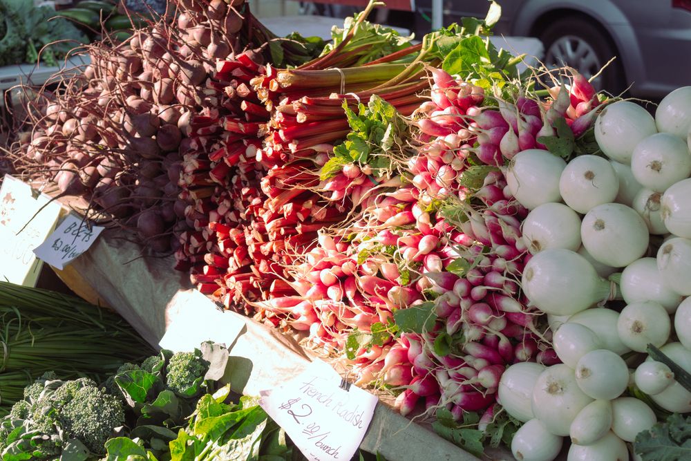 Fresh produce at Dane County Farmers Market
