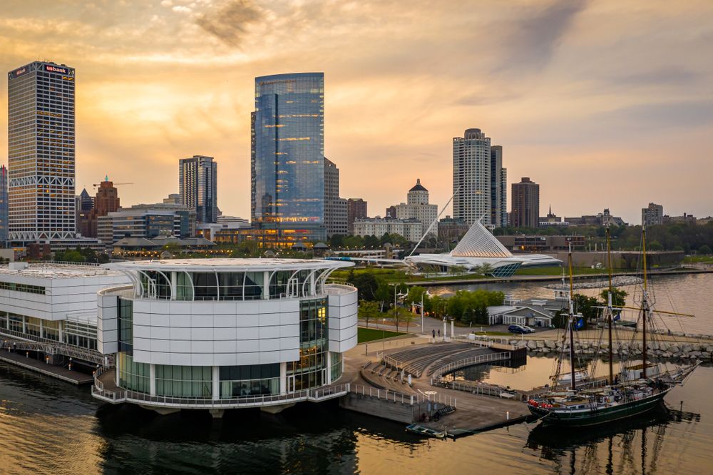 Aerial view of Discovery World