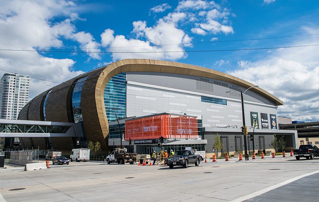 Exterior of Fiserv Forum