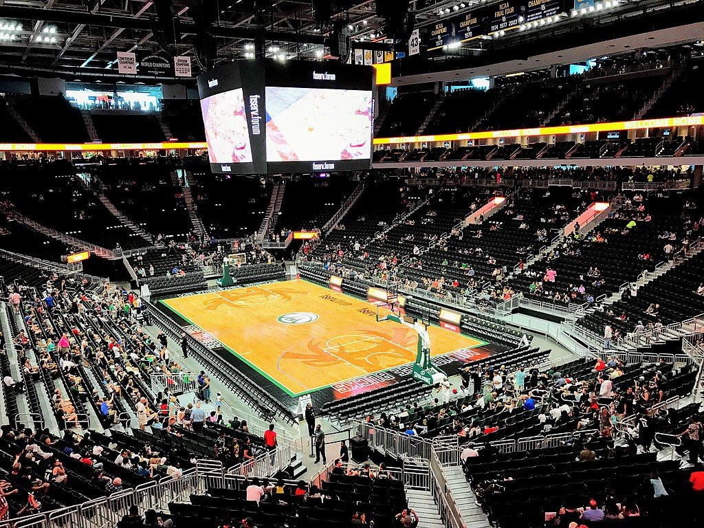 Interior of Fiserv Forum