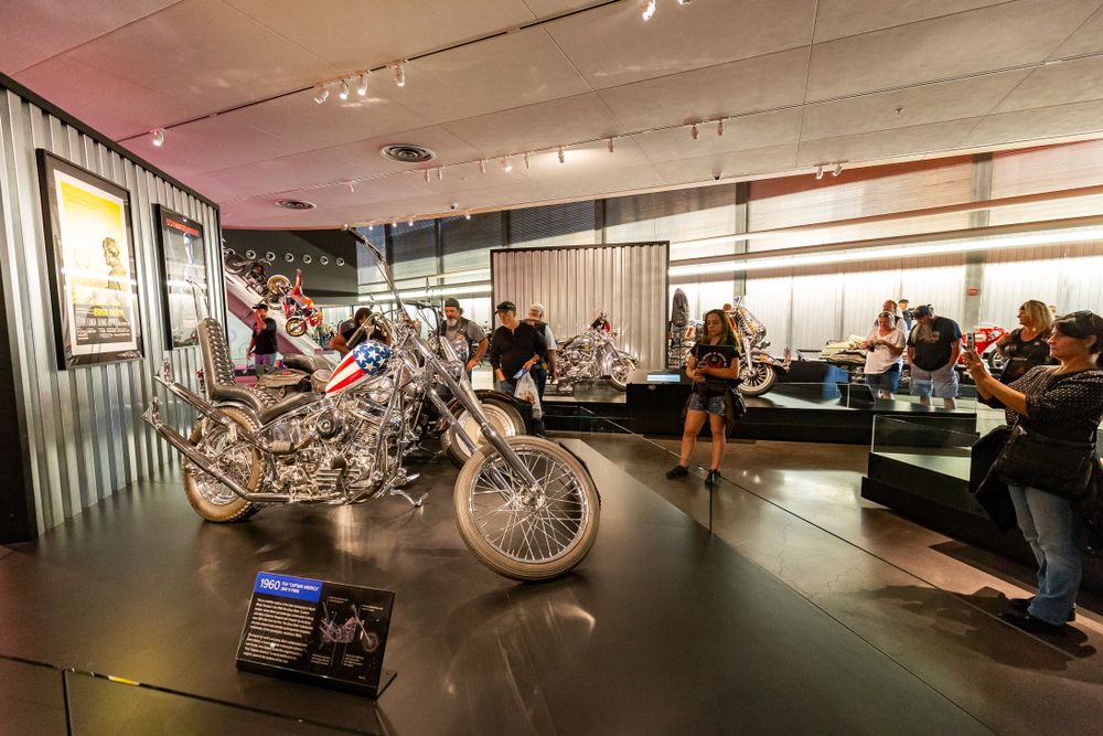 Interior of the Harley Davidson Museum