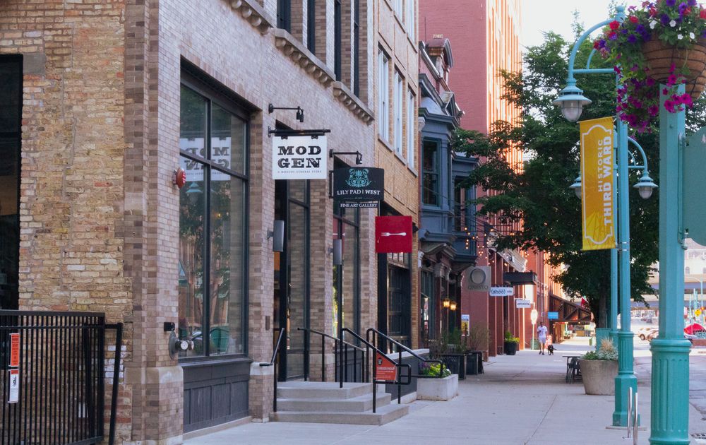 Shops along the Historic Third Ward