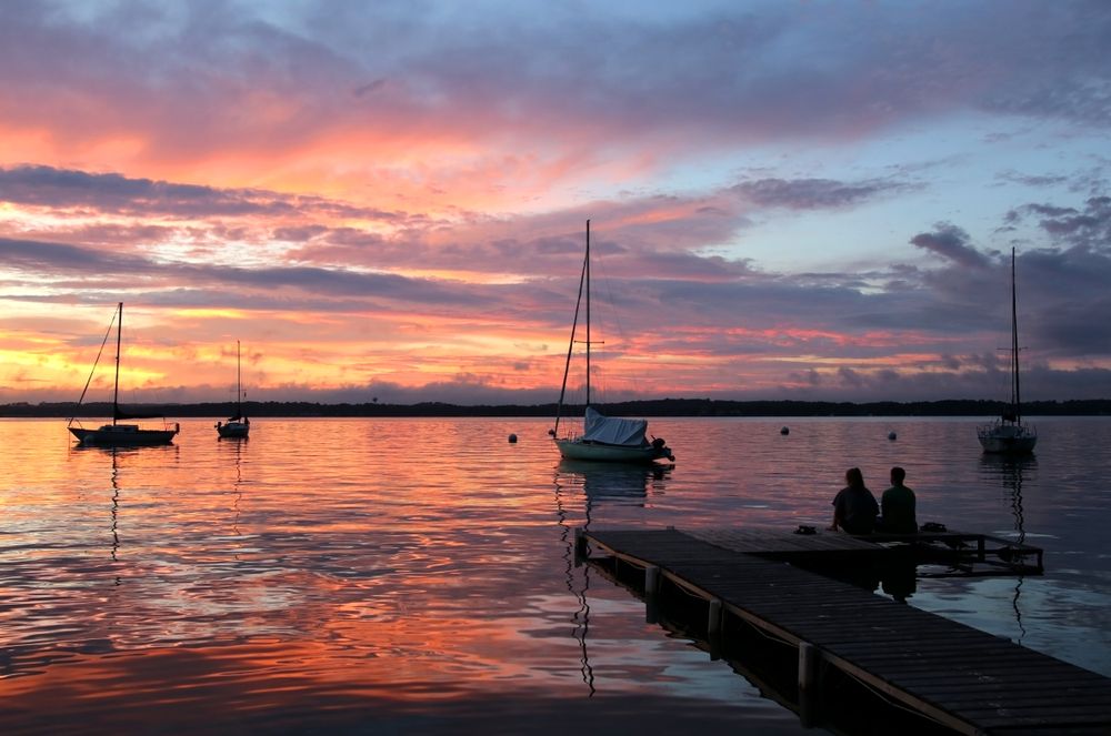 Boats at Lake Mendota