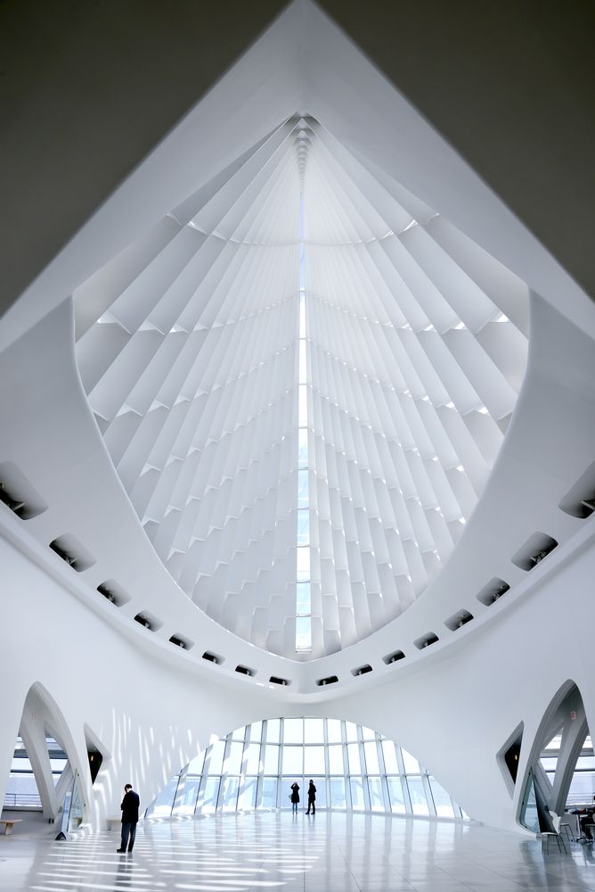 Gorgeous interior of the Milwaukee Art Museum