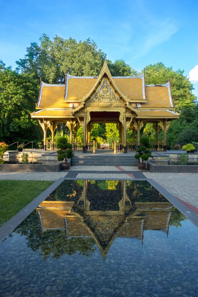 Reflection pool at Olbrich Botanical Gardens