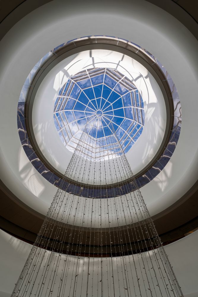 Inner dome of Overture Center for the Arts