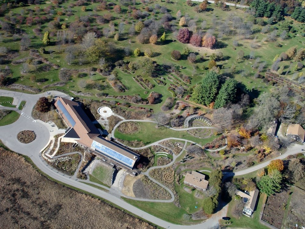 Aerial view of the University of Wisconsin in Madison Arboretum