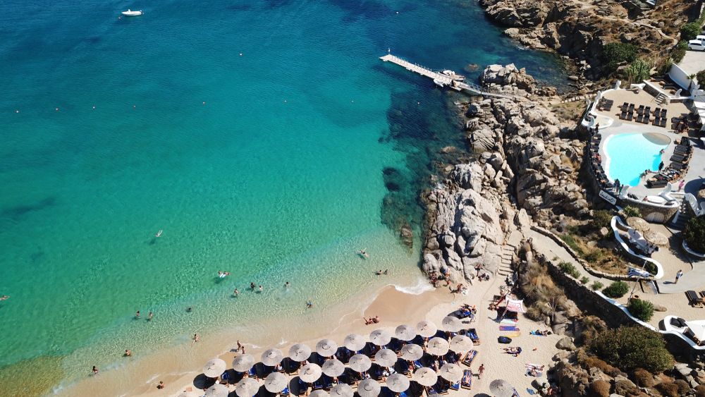 Aerial view of Paradise beach