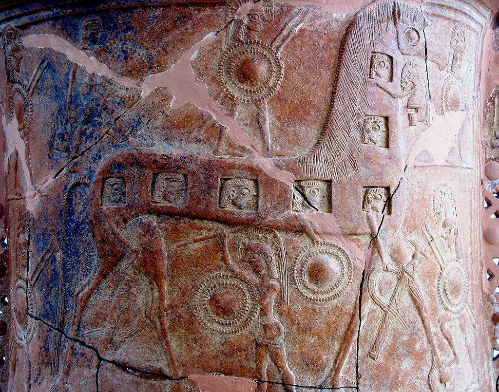 Mykonos vase in Archaeological Museum of Mykonos