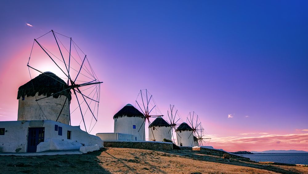 Sunset at Windmills of Mykonos