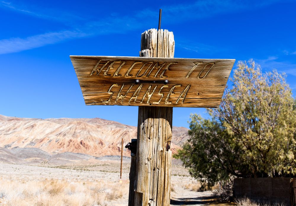 A Sign at Swansea Ghost Town