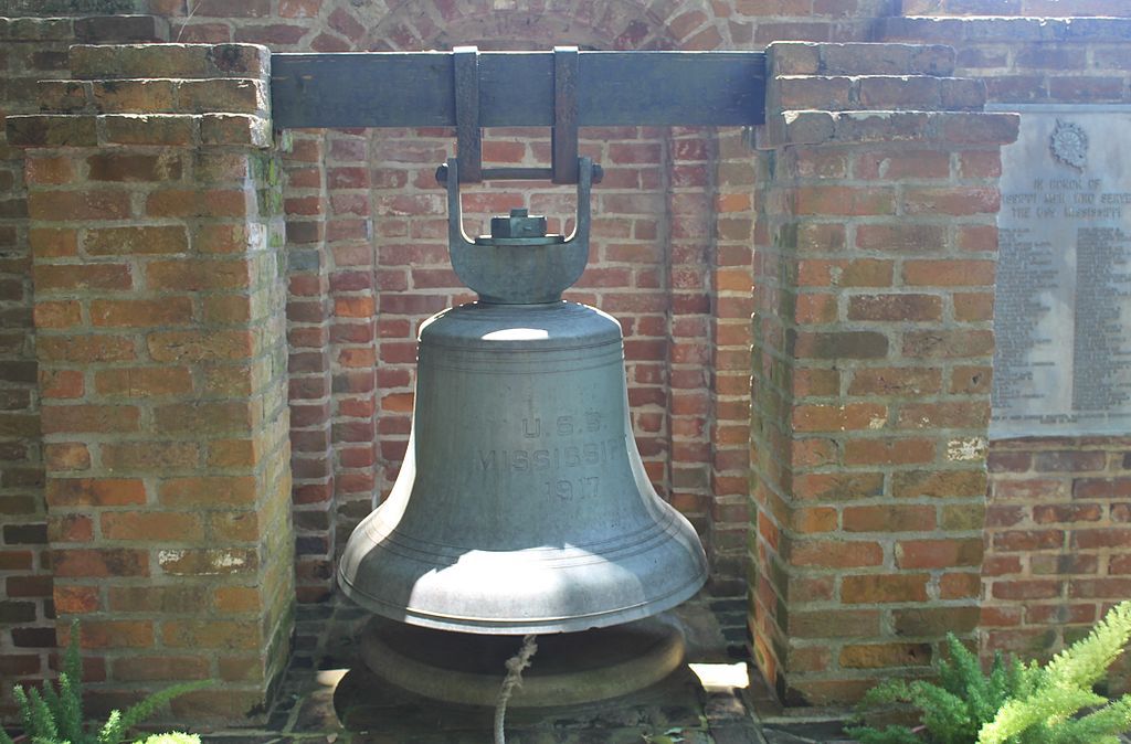 U.S.S bell at Rosalie Mansion