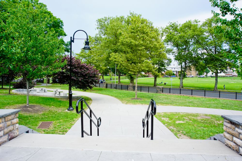 A trail at James J. Braddock County Park