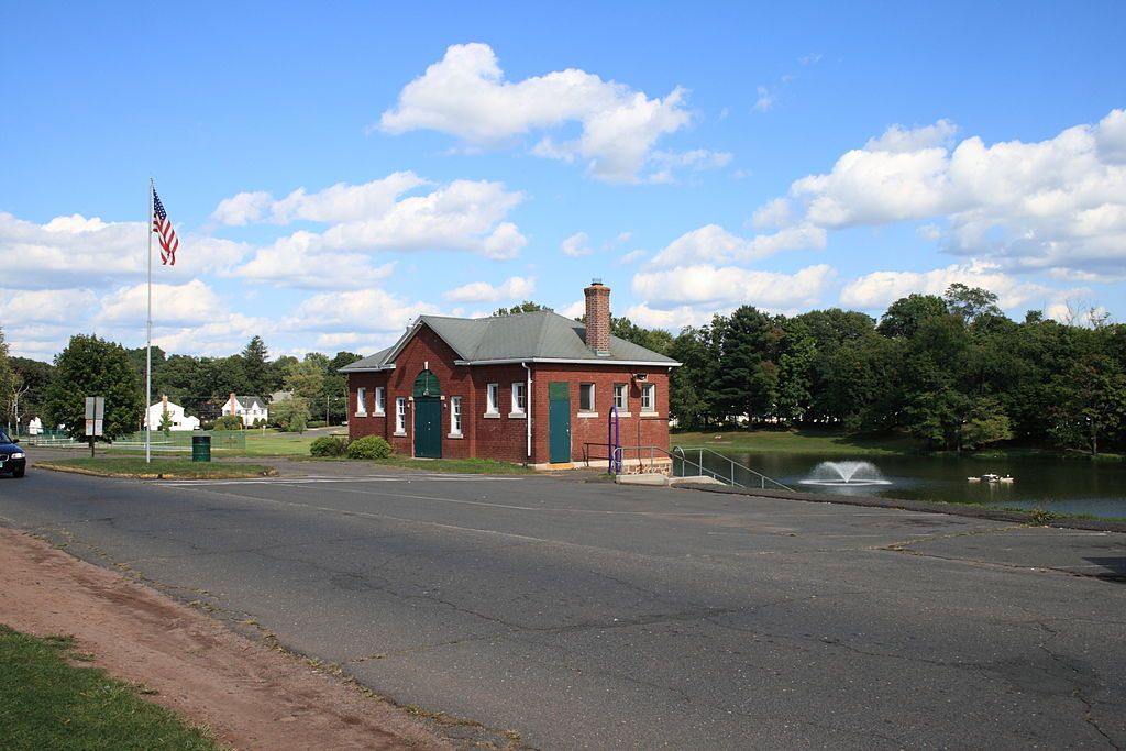 A pond at Stanley Quarter Park