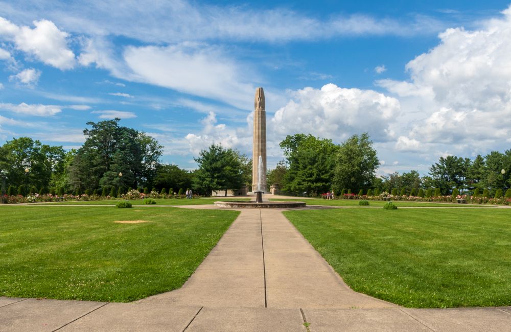 A memorial at Walnut Hill Park