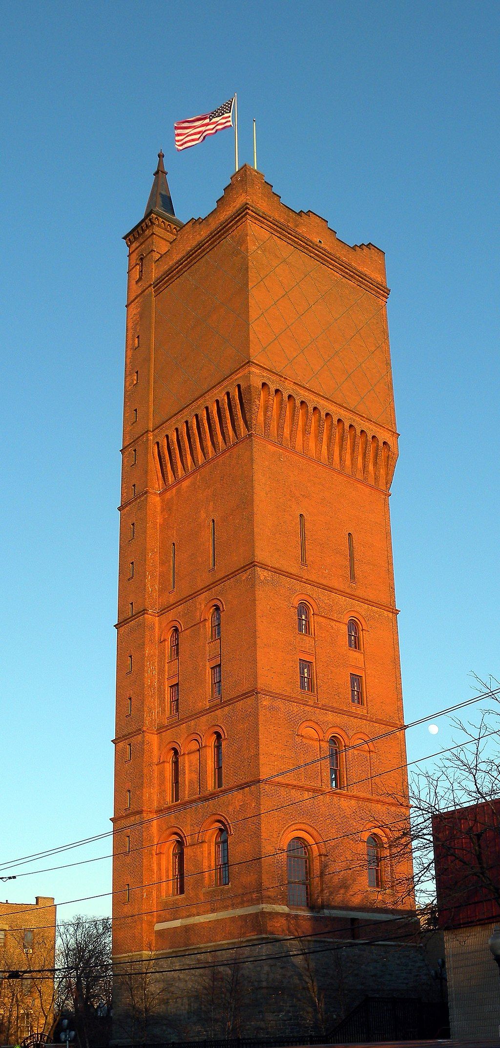 Exterior of the Weehawken Water Tower