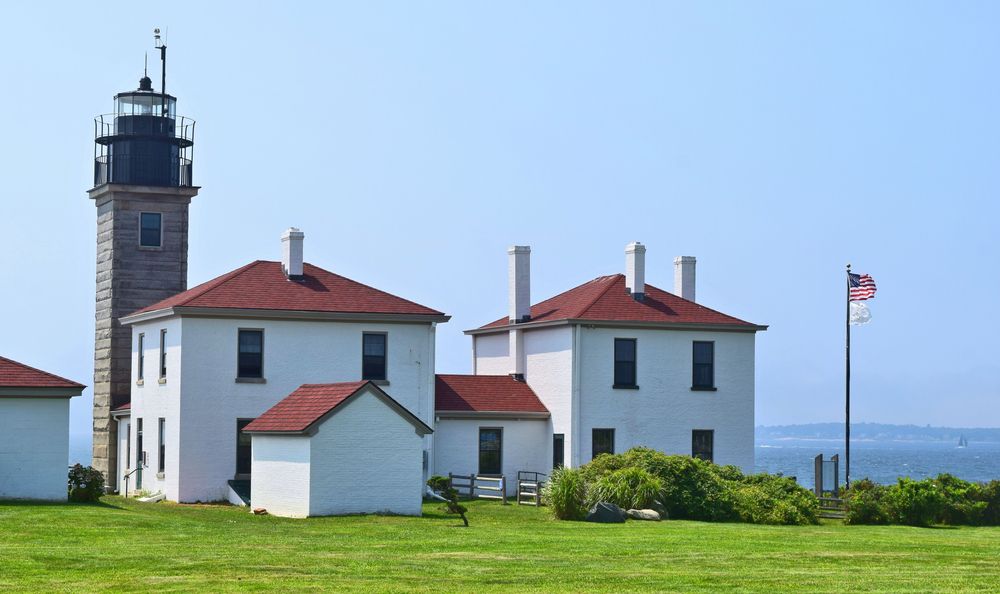 Lighthouse at Beavertail State Park
