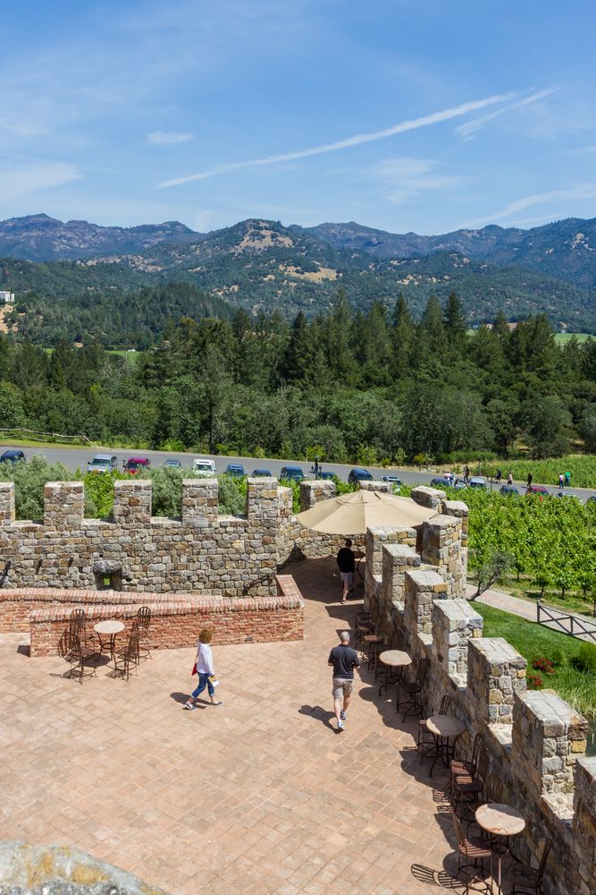 People at Castello di Amorosa