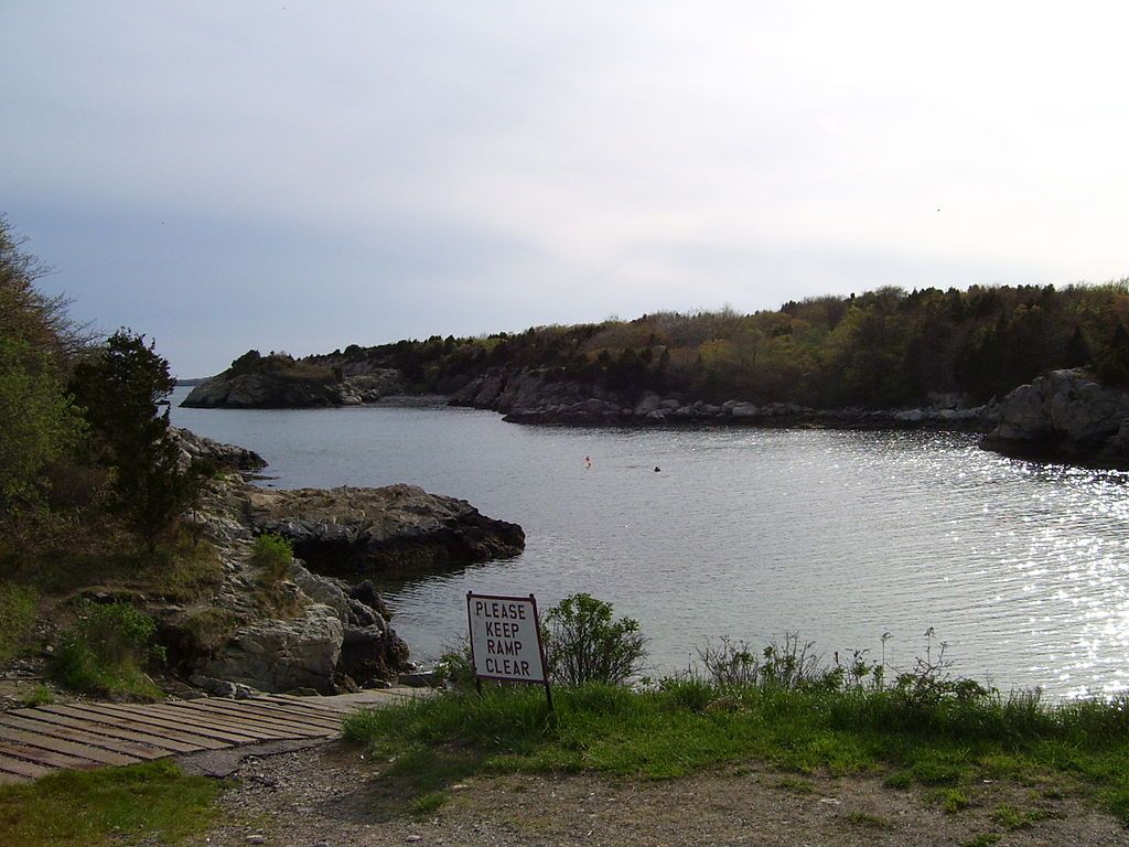 Boat ramp at Fort Wetherill State Park