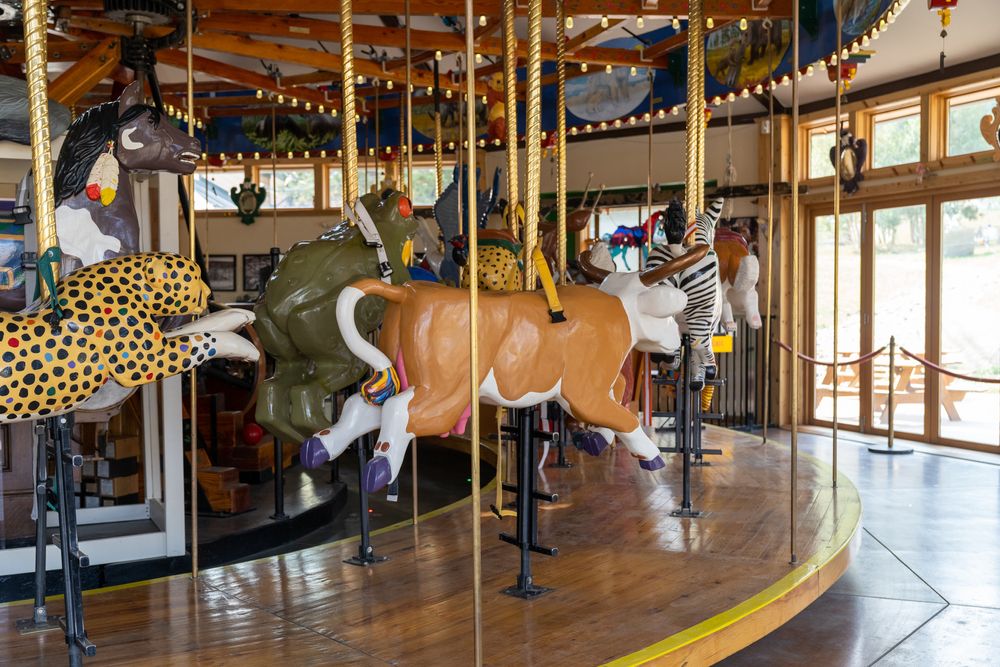 The horses of the Carousel of Happiness