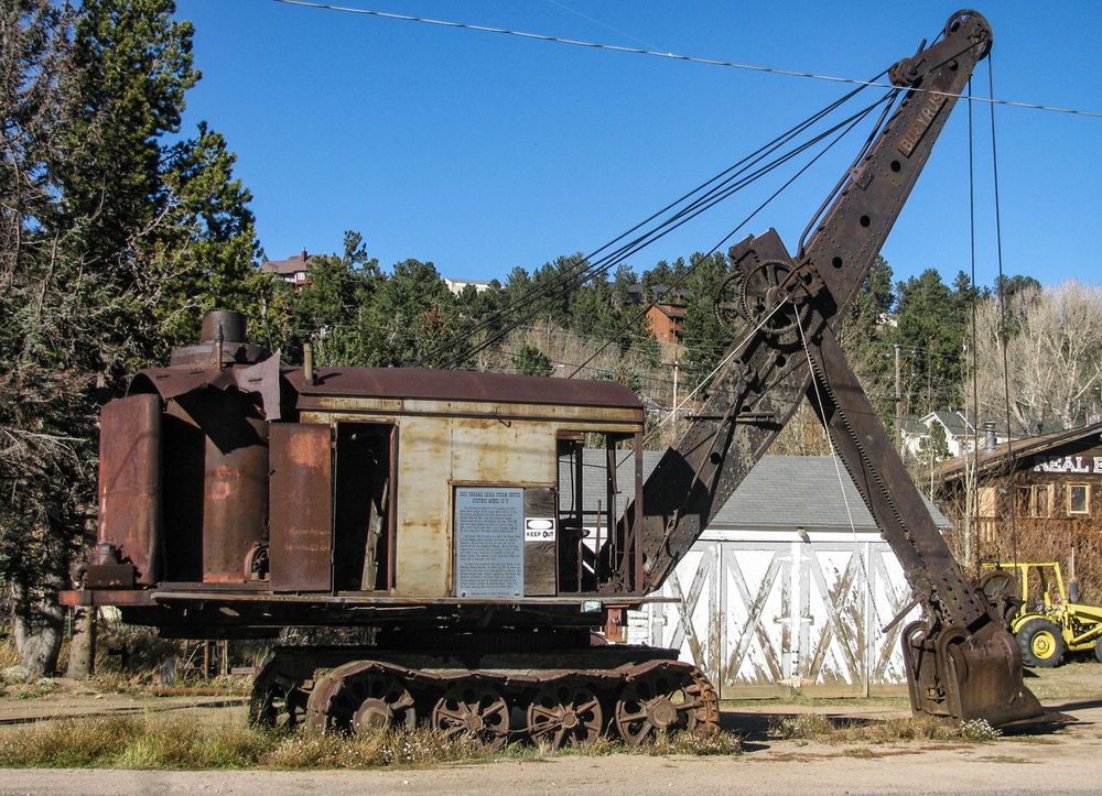 An equipment on the grounds of Nederland’s Mining Museum