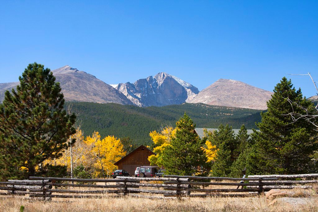 Mountain views from Peak to Peak Scenic Byway