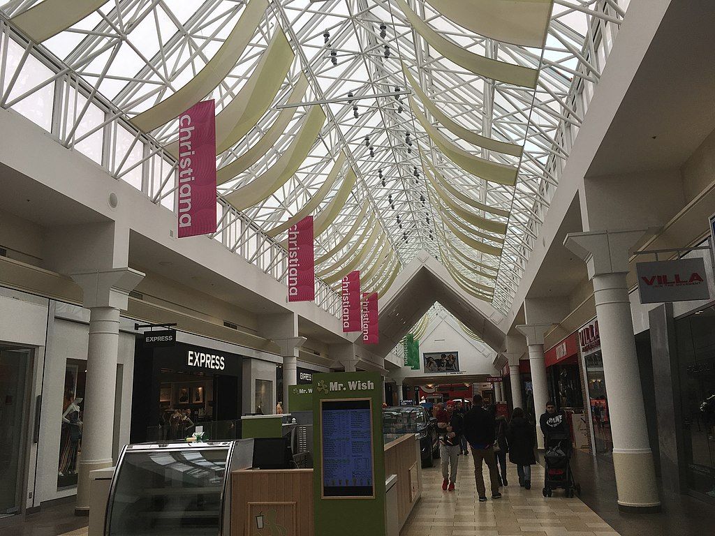 Shops inside Christiana Mall