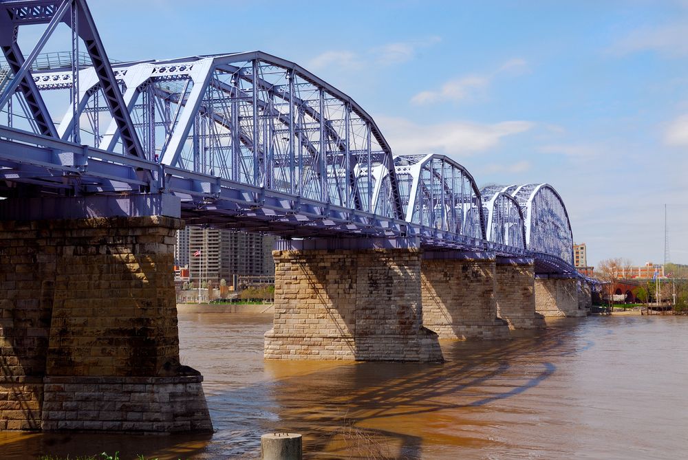 Newport Southbank Bridge in Newport, KY