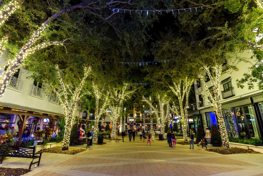 5th Avenue South decorated for Christmas