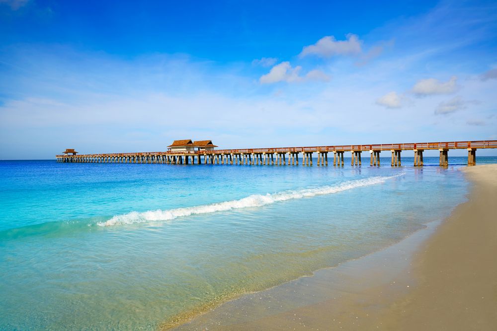 Daytime view of Naples Pier