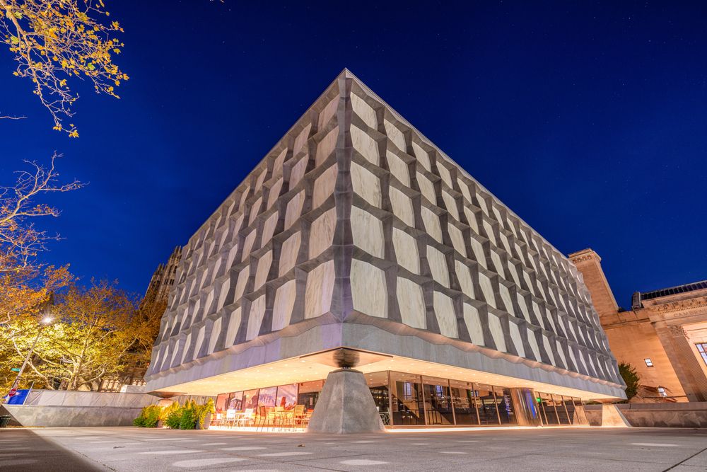 Exterior of the Beinecke Rare Book and Manuscript Library