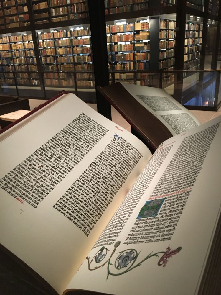 A rare Bible in the Beinecke Rare Book & Manuscript Library