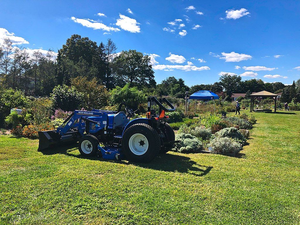 A tractor at East Meadow Farm