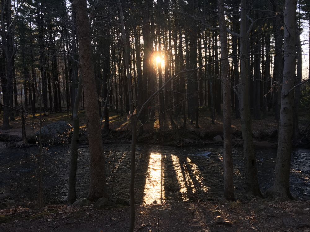 Sunset at Sleeping Giant State Park