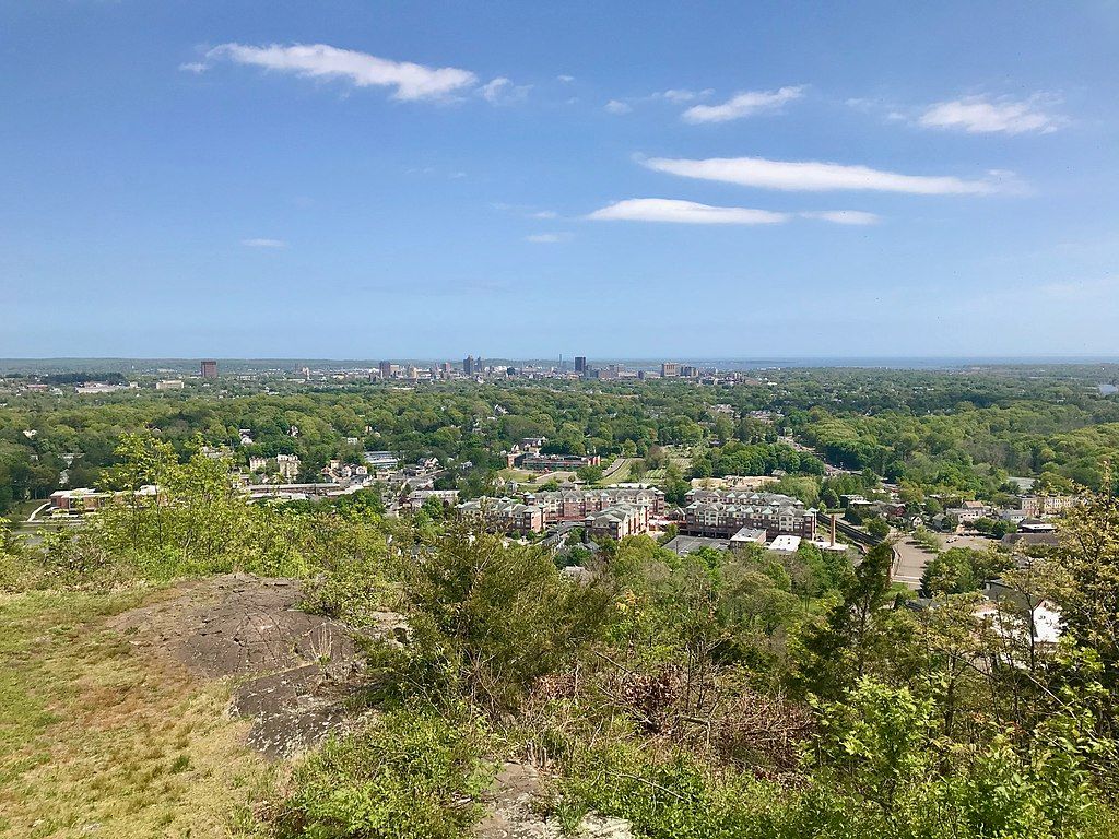 Skyline view from West Rock Ridge State Park
