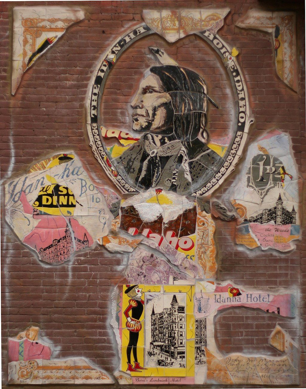 Hotel mural at Freak Alley
