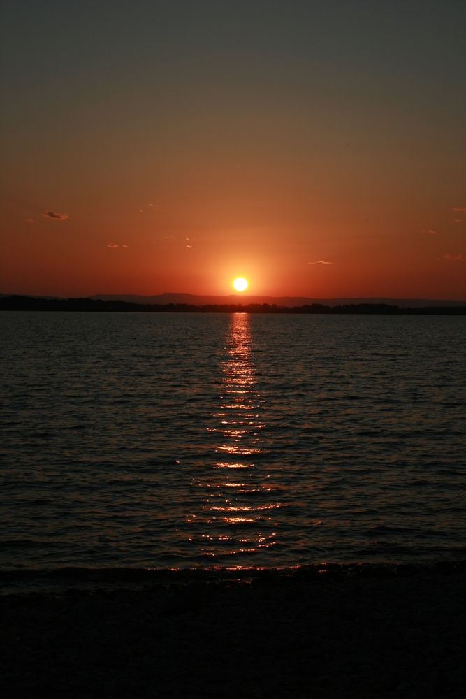 Sunset reflecting on Lake Lowell