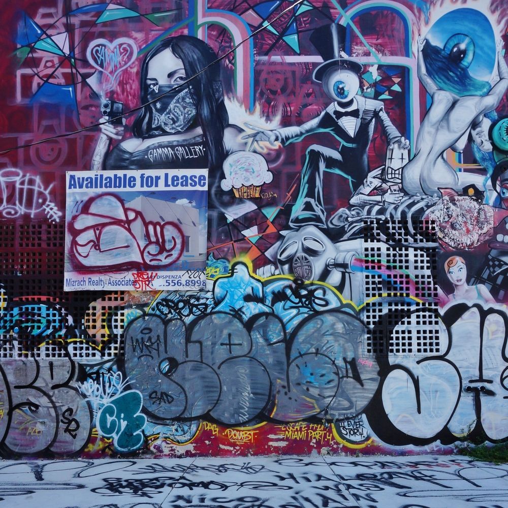 Graffiti walls at Wynwood Neighborhood