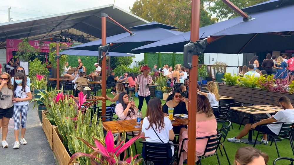 People at Wynwood Neighborhood market