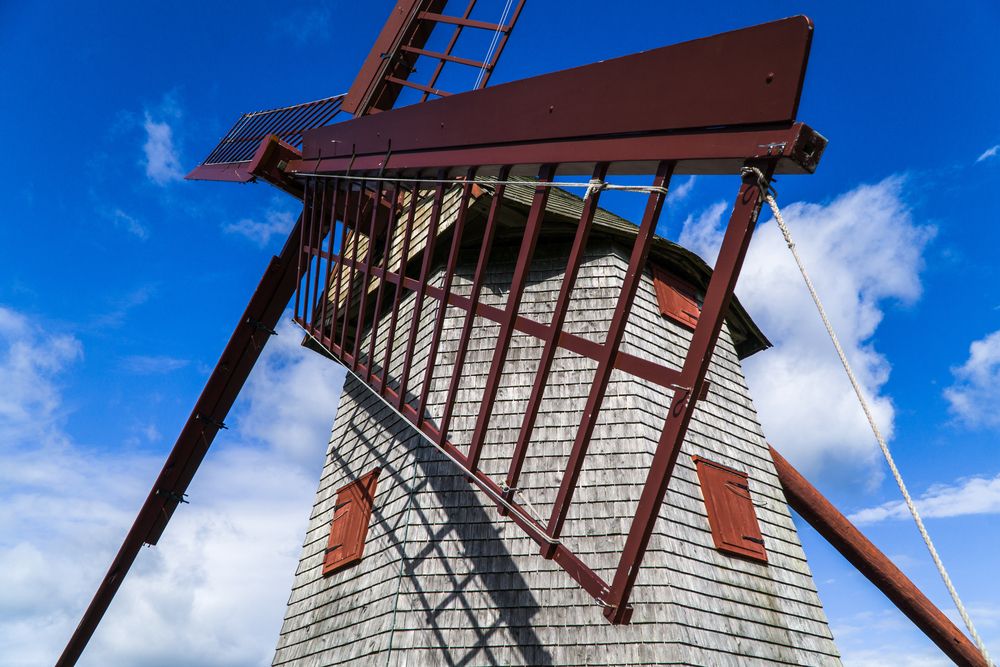 Close view of the Old Mill