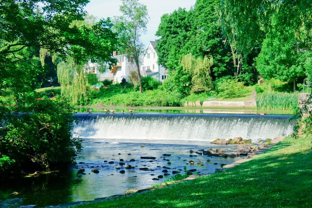 Scenic view of South Natick Dam Park