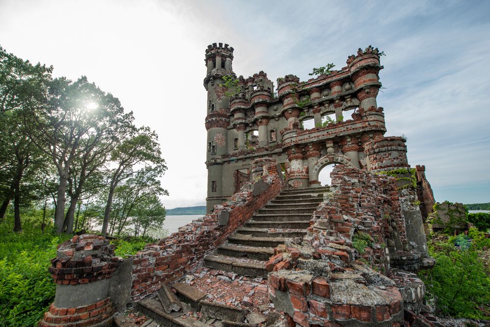 Steps of Bannerman's Castle