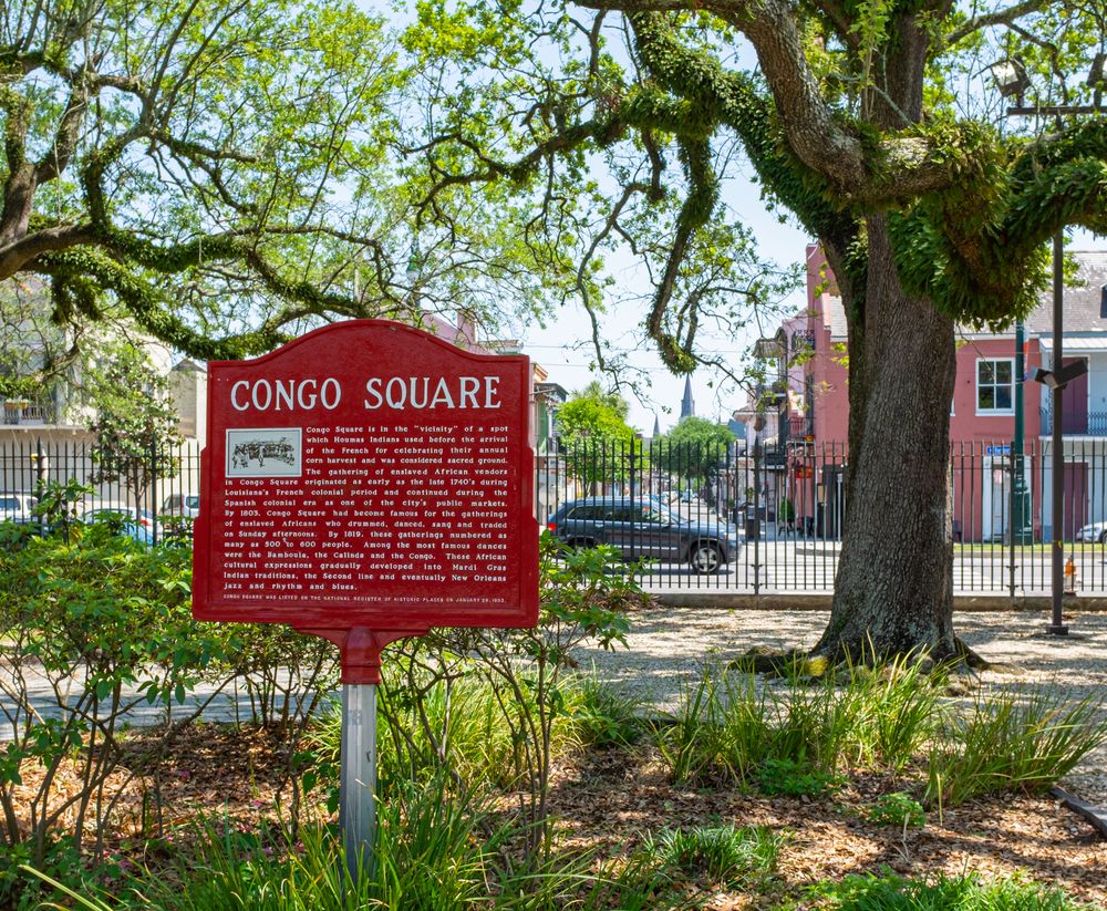 History marker of Congo Square