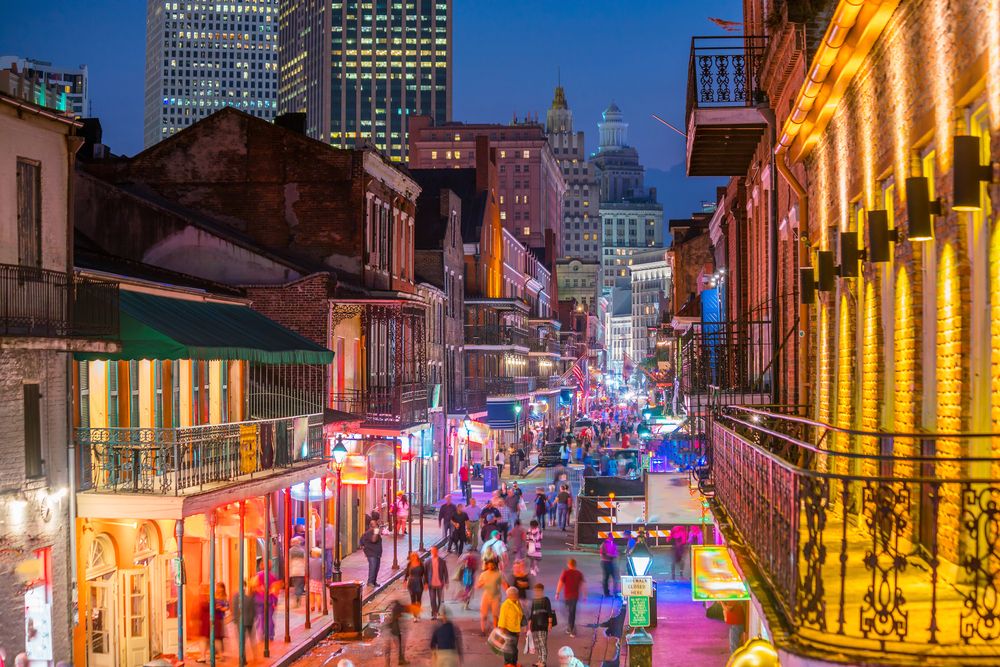 Night scene at the French Quarter
