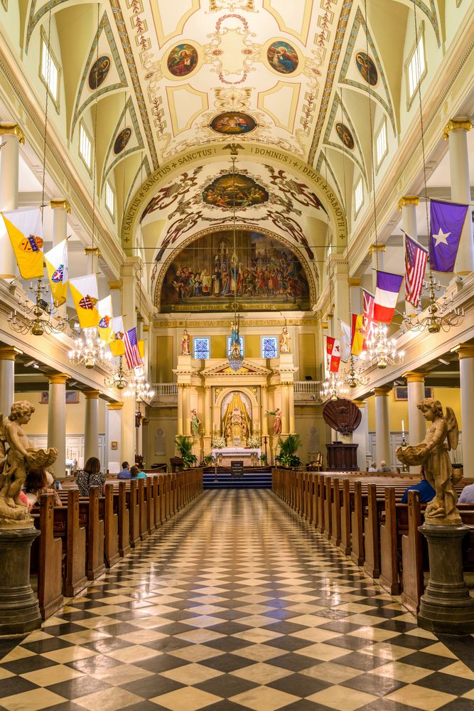 Interior of the St. Louis Cathedral