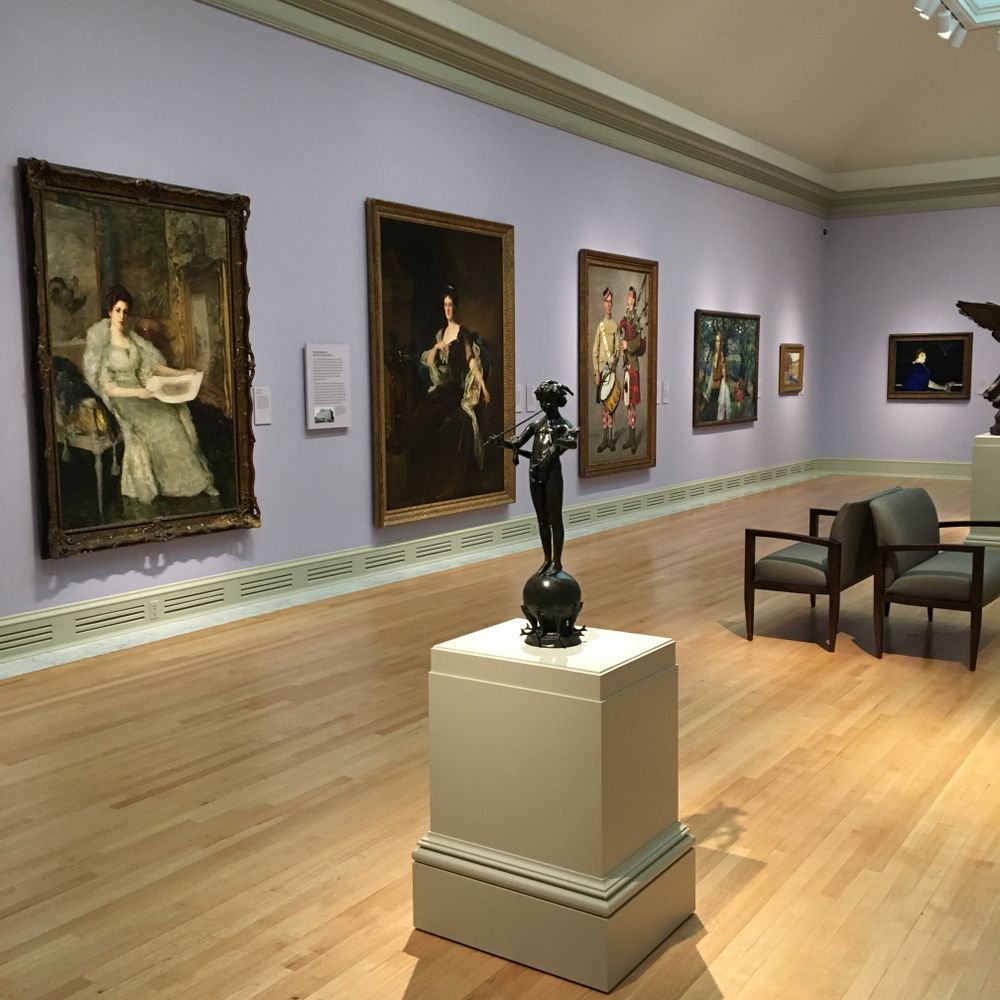 Art exhibit in Chrysler Museum of Art