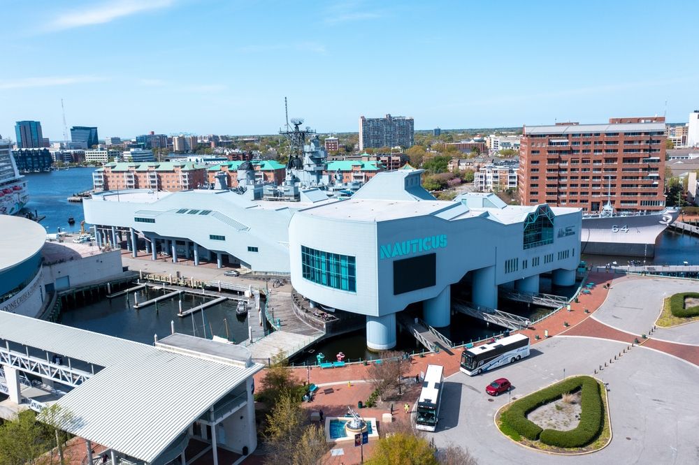 Aerial view of Nauticus