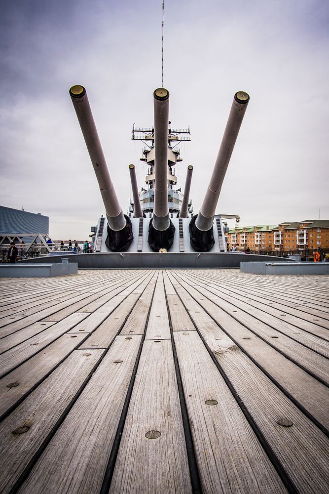 USS Wisconsin BB-64's deck