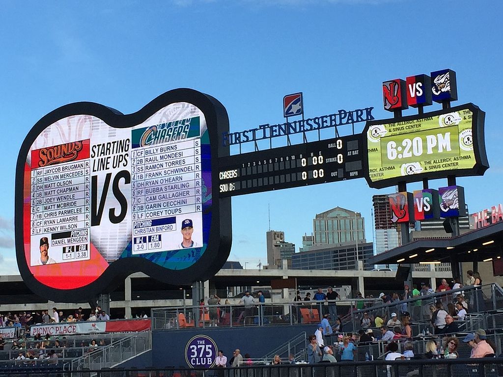 Scoreboard of First Horizon Park